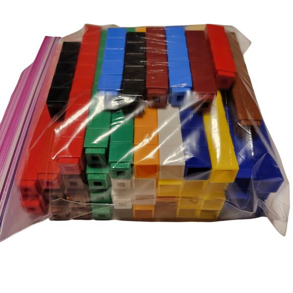 420 Interlocking Snap Cubes 1" Math Manipulatives Multicolor Homeschool Teacher - Picture 6 of 16